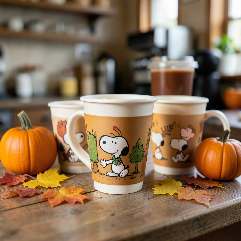 Starbucks launches Peanuts Snoopy collection for 60th Great Pumpkin anniversary
